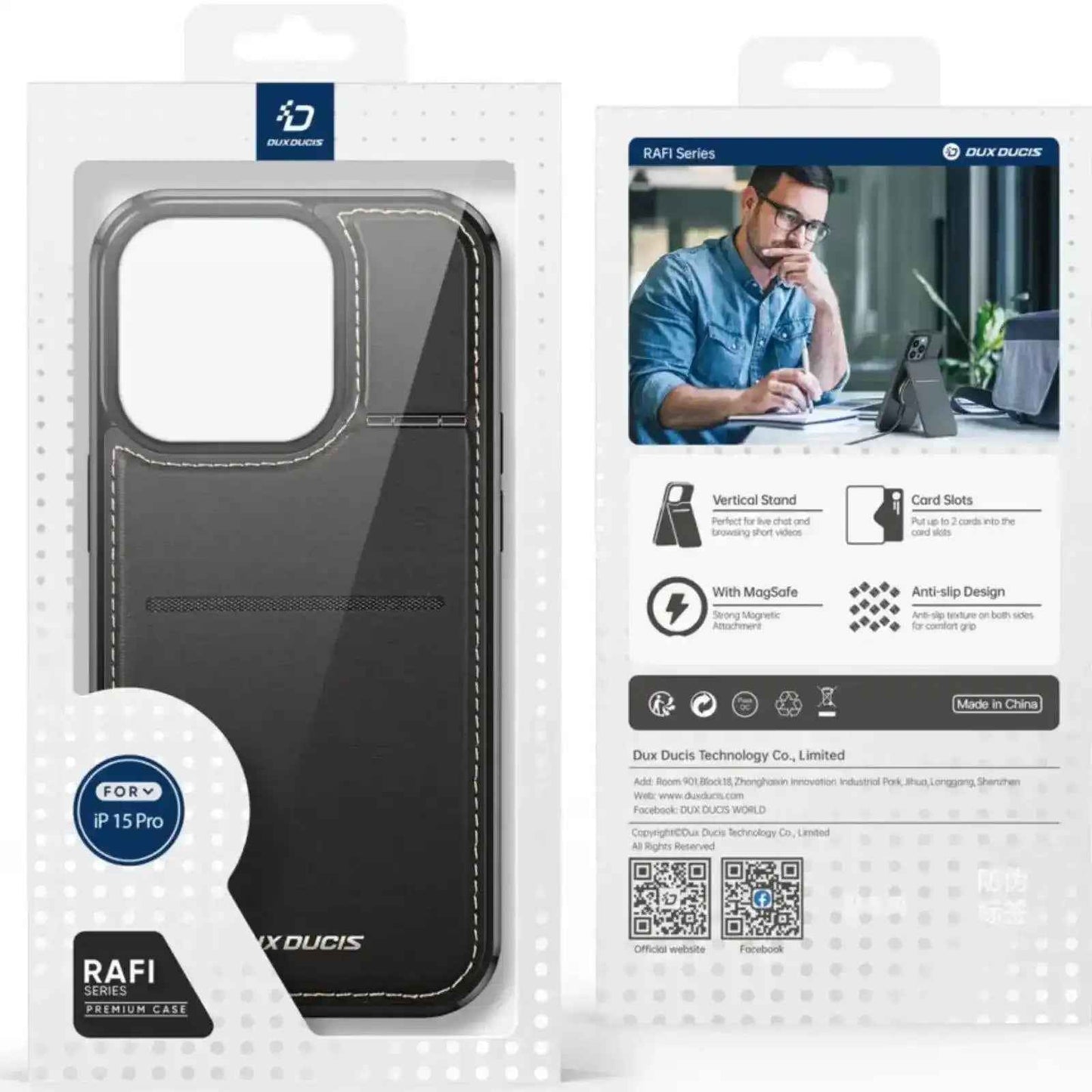 Dux Ducis Rafi Mag For Apple iPhone 15 Pro