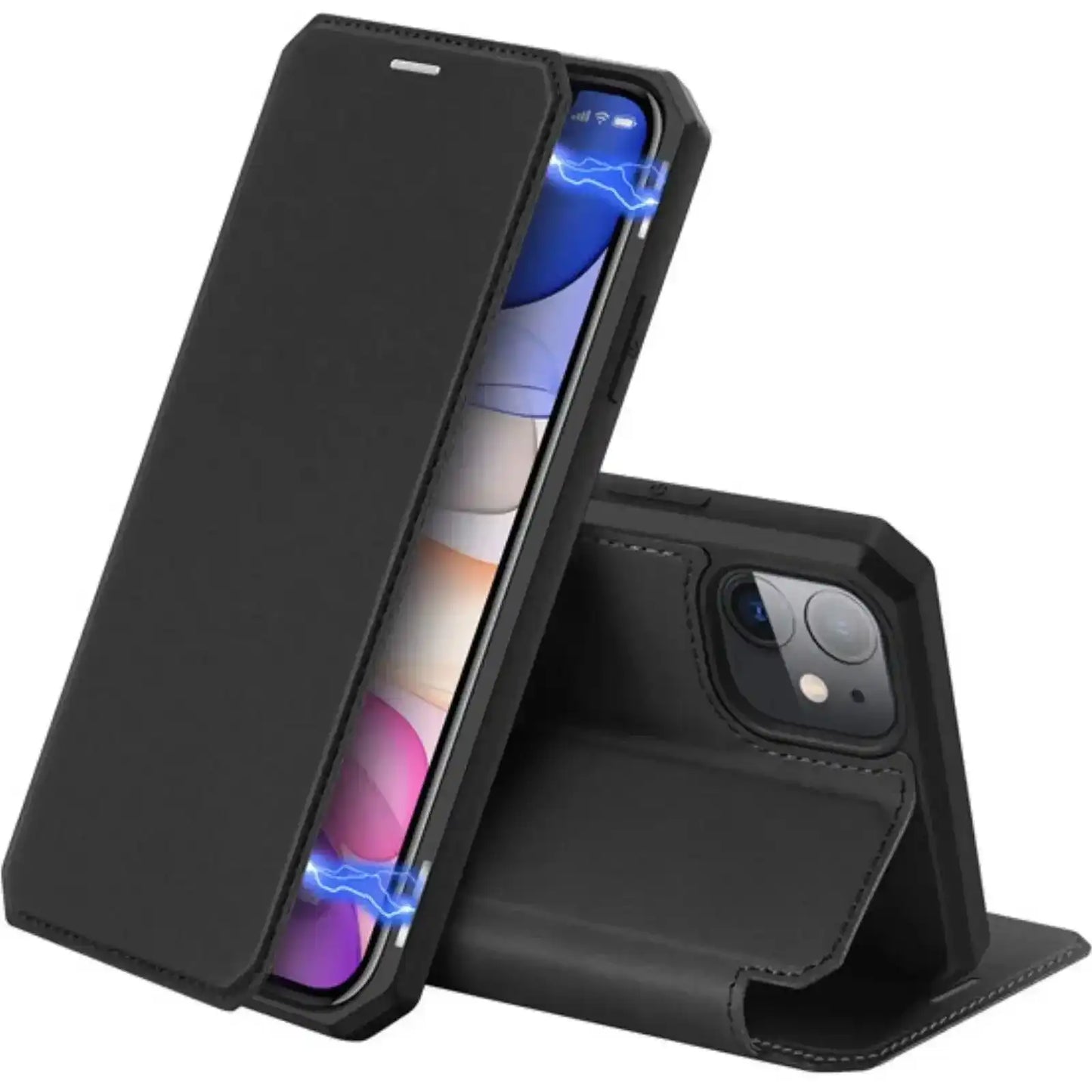 Dux Ducis Skin - x Series Magnetic Flip Case Cover For Iphone 11 - black - MyMobile