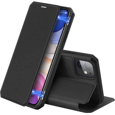 Dux Ducis Skin-x Series Magnetic Flip Case Cover For Iphone 11-black