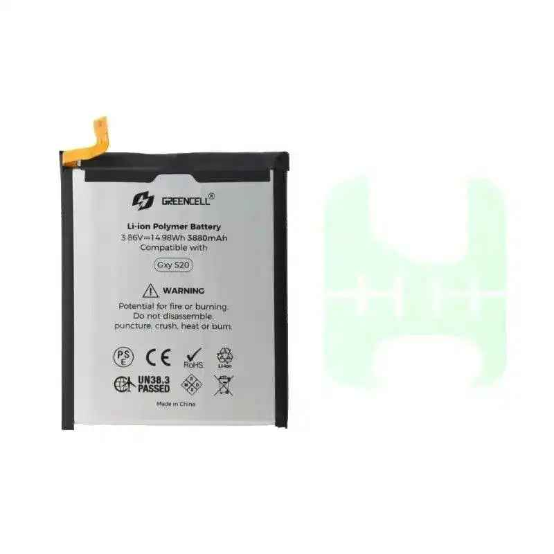 Greencell Samsung Galaxy S20 G980 Replacement Battery with Adhesive Strips 3880mAh