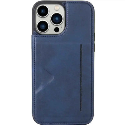 Hanman Back Flip Leather Wallet Shockproof Cover Case for iPhone 15 Pro Max