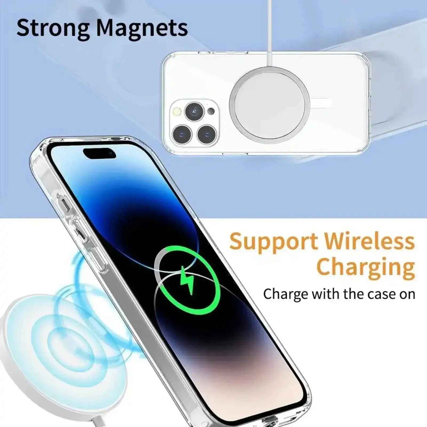 High Quality Acrylic + TPU Hybrid Magsafe Case for iPhone 15 Plus
