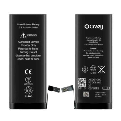 iPhone 6S Replacement Battery with Adhesive Strips 2200mAh High Capacity+SinoWealth Solution