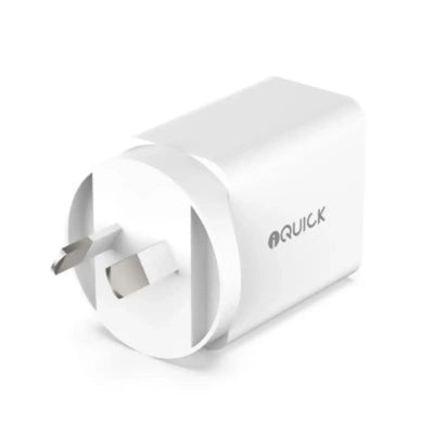 iQuick 30W PD3.0+QC3.0 Dual Ports Charging Adapter-White iquick