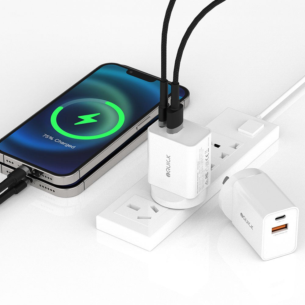 iQuick 20W PD3.0+QC3.0 Fast Charging Adapter