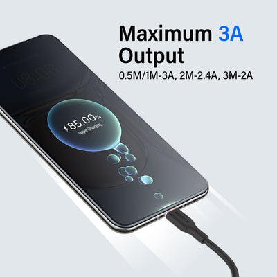 iQuick PowerWire 1 Series TPE Charging Data Cable USB to Type-C 3m (Support Huawei 66W Super Charge)