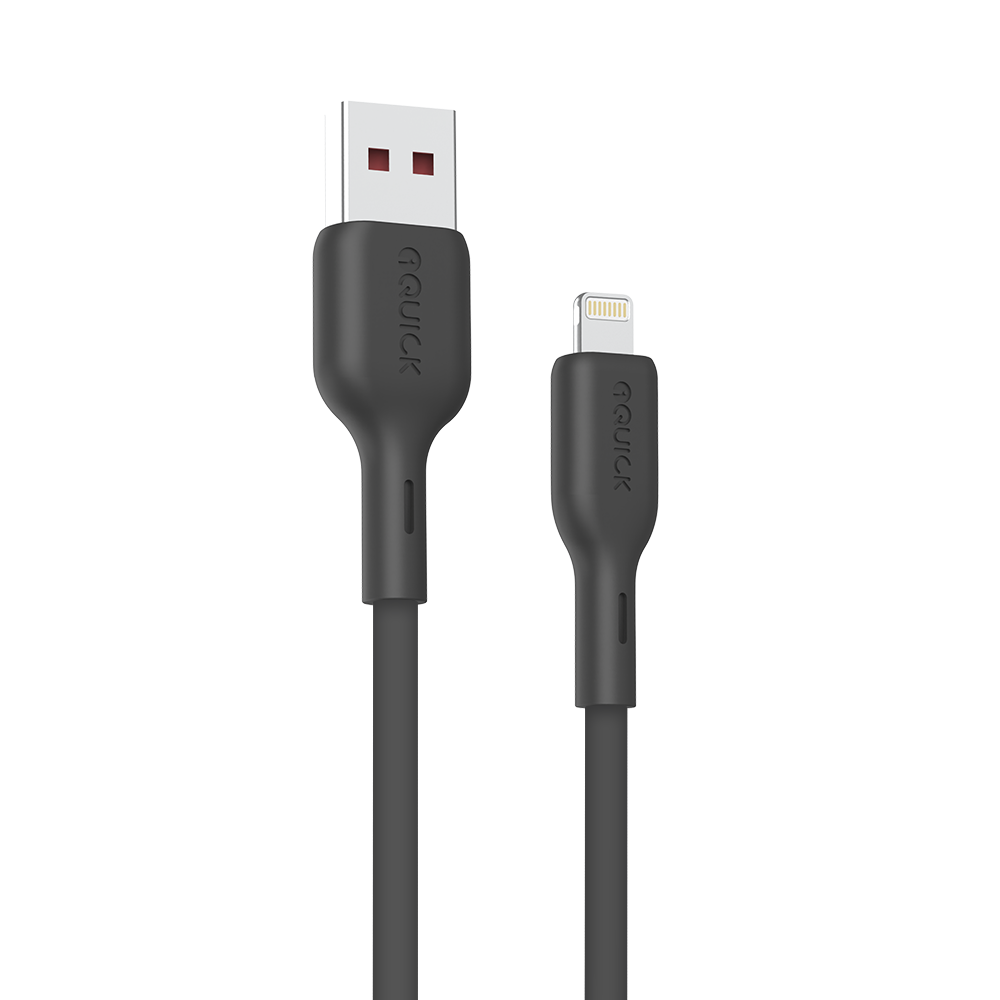 iQuick PowerWire 2 Series Liquid Silicone Charging Data Cable USB-A to Lightning 1.2m