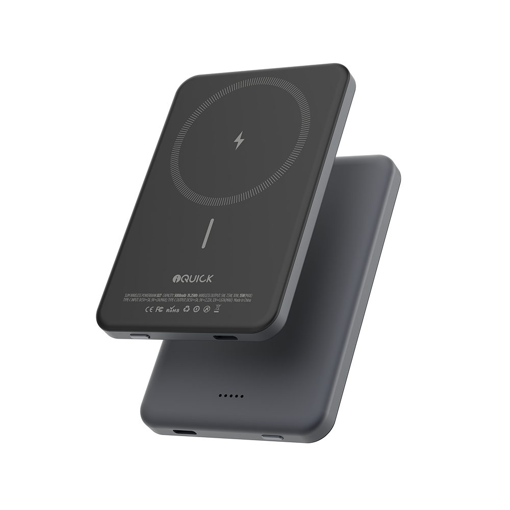 iQuick Magnetic Wireless Fast Charge Power Bank 5,000mAh 19.25W