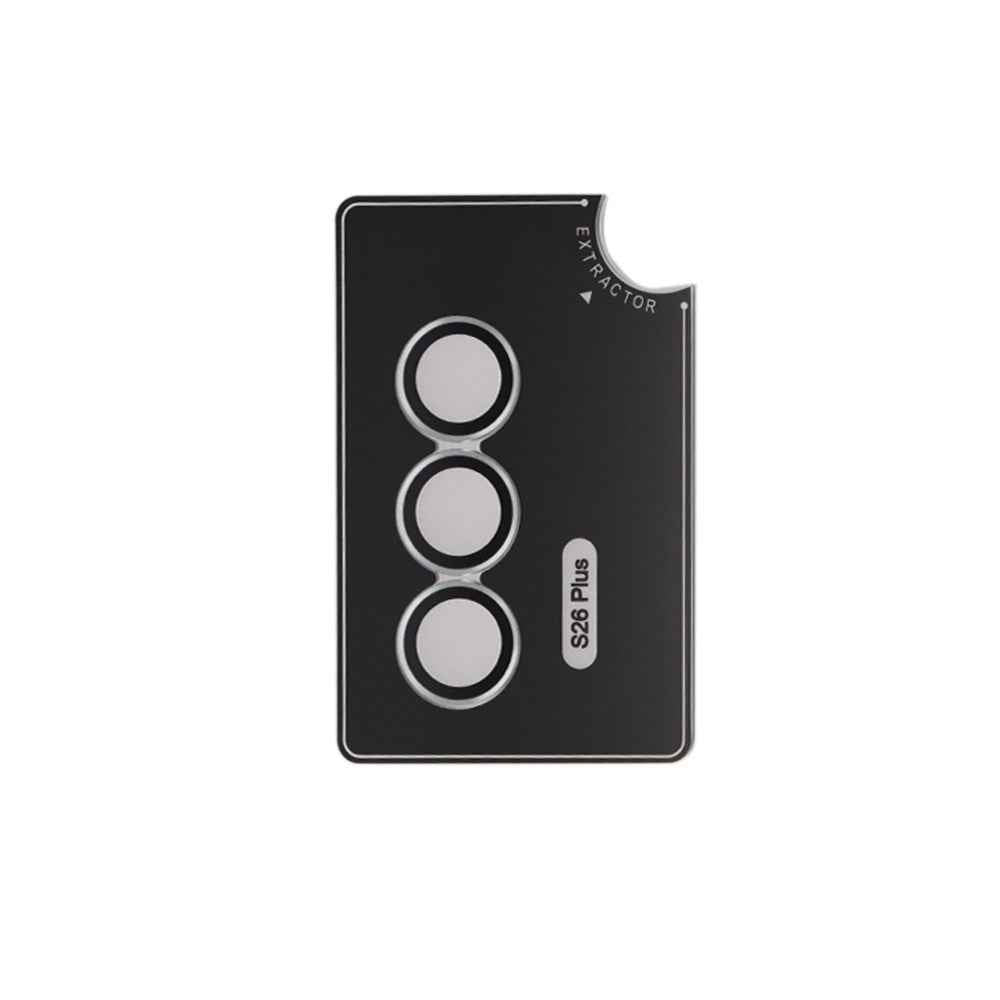 Kinglas Metal Ring HD Tempered Glass Camera Lens Protector Film for SamSung Galaxy S26 Plus