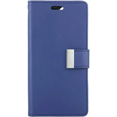 Mercury Rich Diary Case for iPhone 15 Blue - MyMobile