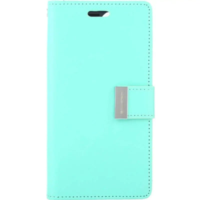 Mercury Rich Diary Case for iPhone 15 Mint - MyMobile