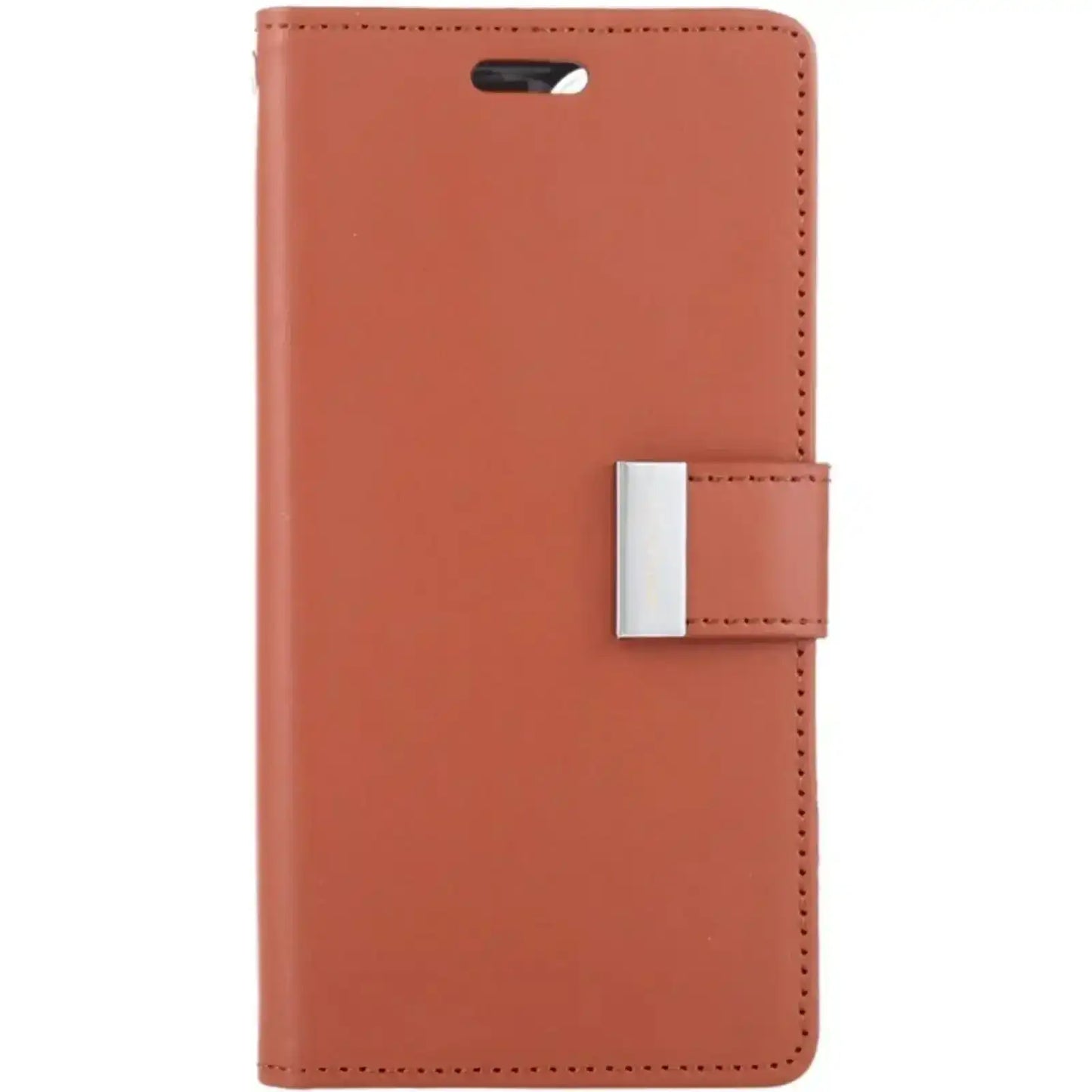 Mercury Rich Diary Case for iPhone 15 Plus Brown - MyMobile