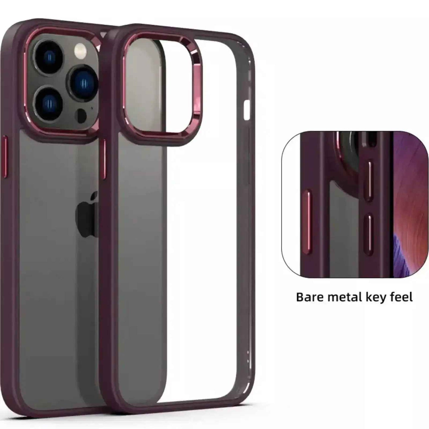 Metal Camera Lens Protection Shockproof Case For Iphone 14 Plus