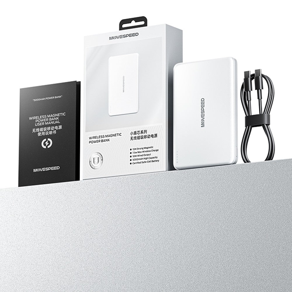 MOVE SPEED MSP07 Magnetic Solid-State Power Bank 5,000mAh 18W (CCC Certified)