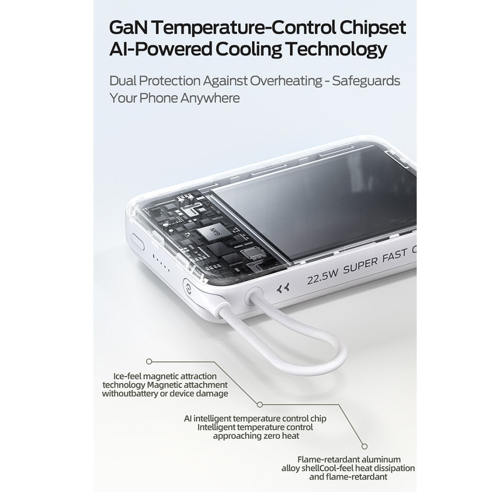 MOVE SPEED MSP16 Magnetic Wireless Charging Mobile Power Bank with Bracket 10,000mAh 22.5W (CCC Certified)