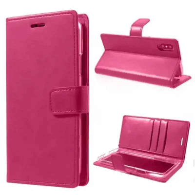 Mycase Leather Folder Iphone Xs 5.8 - Pink