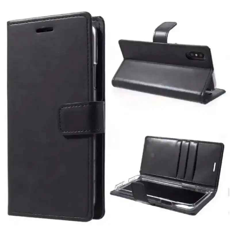 Mycase Leather Folder Samsung A22 4g- Black