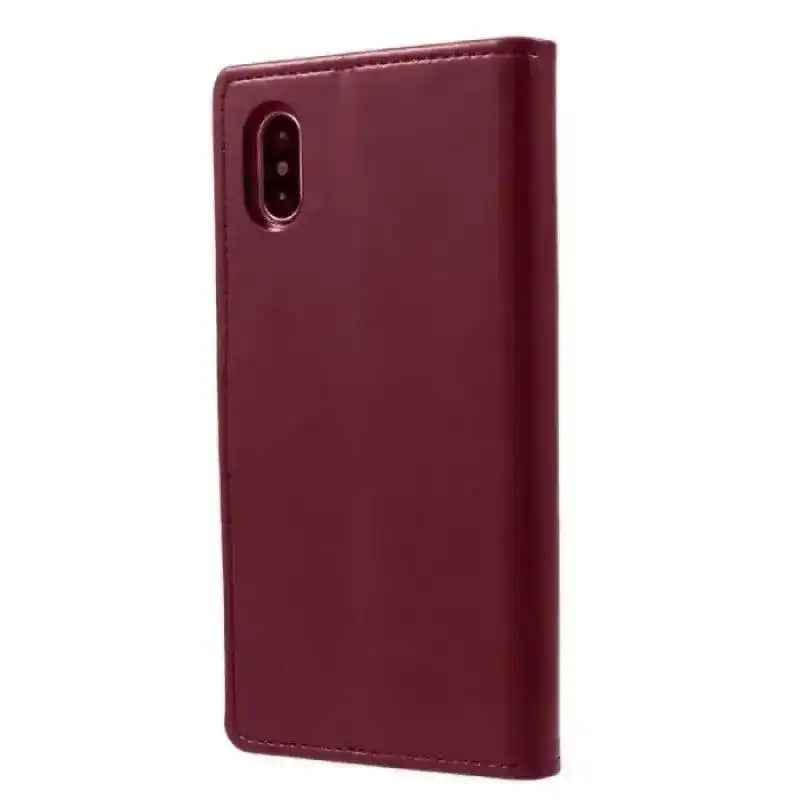 Mycase Leather Folder Samsung Note 9 - Berry Red