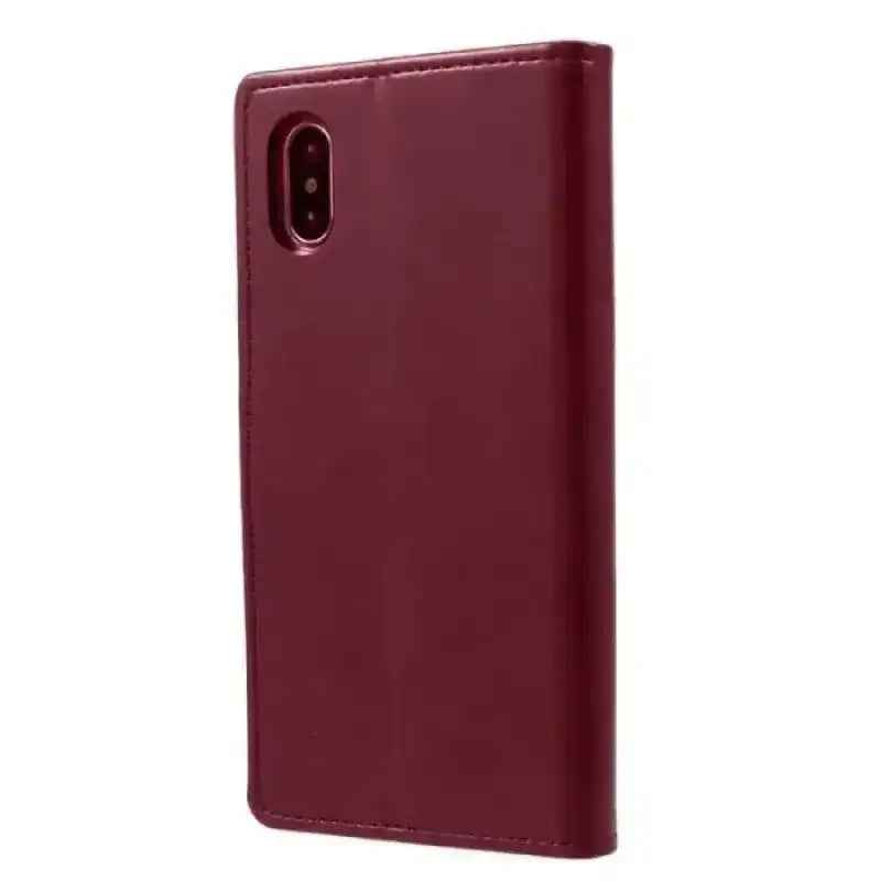 Mycase Leather Folder Samsung S10e - Berry Red