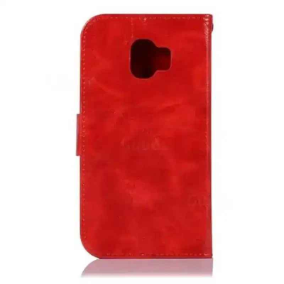 Mycase Leather Wallet Samsung J2 Pro 2018 Red