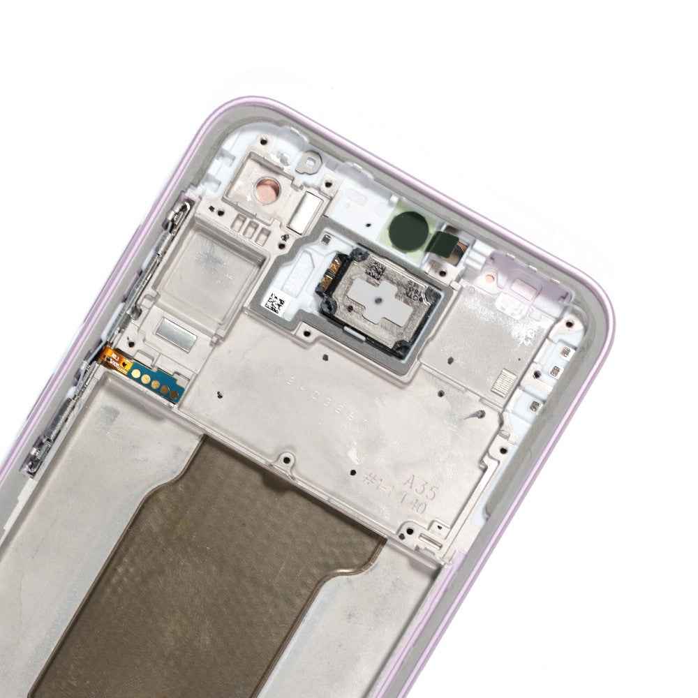 Samsung Galaxy A35 5G A356B OLED Screen Replacement Digitizer with Frame GH82-34221C (Service Pack)-Lilac