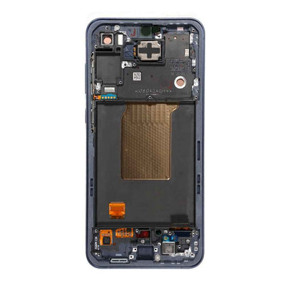 Samsung Galaxy A55 5G A556B OLED Screen Replacement Digitizer with Frame GH82-34305A (Service Pack)-Navy