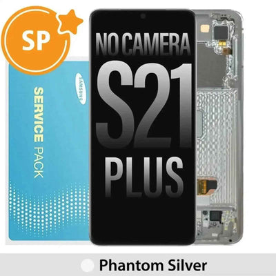(Not Include Front Camera) Samsung Galaxy S21 Plus 5G G996 OLED Screen Replacement Digitizer with Frame (Service Pack)