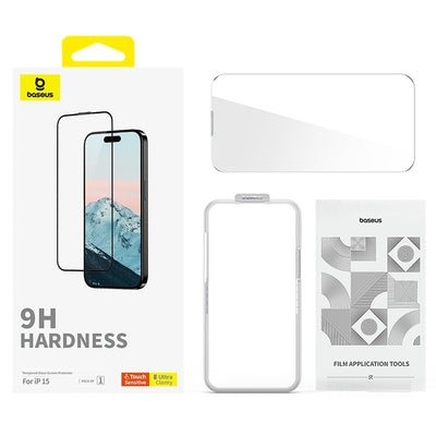 Baseus Diamond Series Full-Coverage HD Tempered Glass Screen Protector For iPhone 15