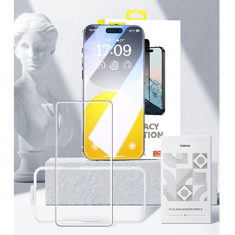 Baseus Diamond Series Full-Coverage HD Tempered Glass Screen Protector For iPhone 15 Plus