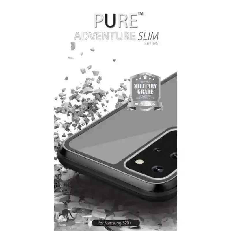 Pure Adventure Slim Metal case 2m drop tested Samsung S20 - Black