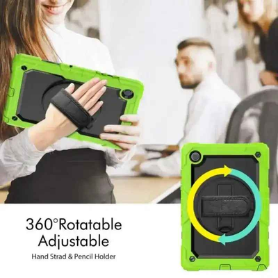 Pure Guardian 2 Case Samsung Tab A8 10.5 2021 - Green With Strap And In-build Screen Guard