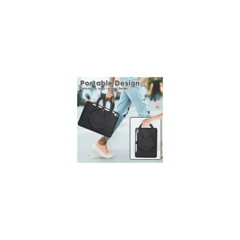 Pure Guardian 4 Case iPad Air 10.9 inch 4th / 5th Gen black with Side Wireless pen Charging In - build Screen Guard - MyMobile