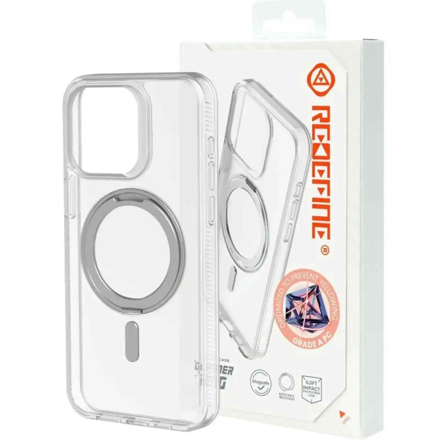 ReDefine 360° Rotation Stand Magnetic Matte Case for iPhone 15 Plus