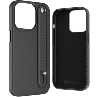 ReDefine Metal Camera Lens Pu Leather Case With Hand Belt For Iphone 14 Pro