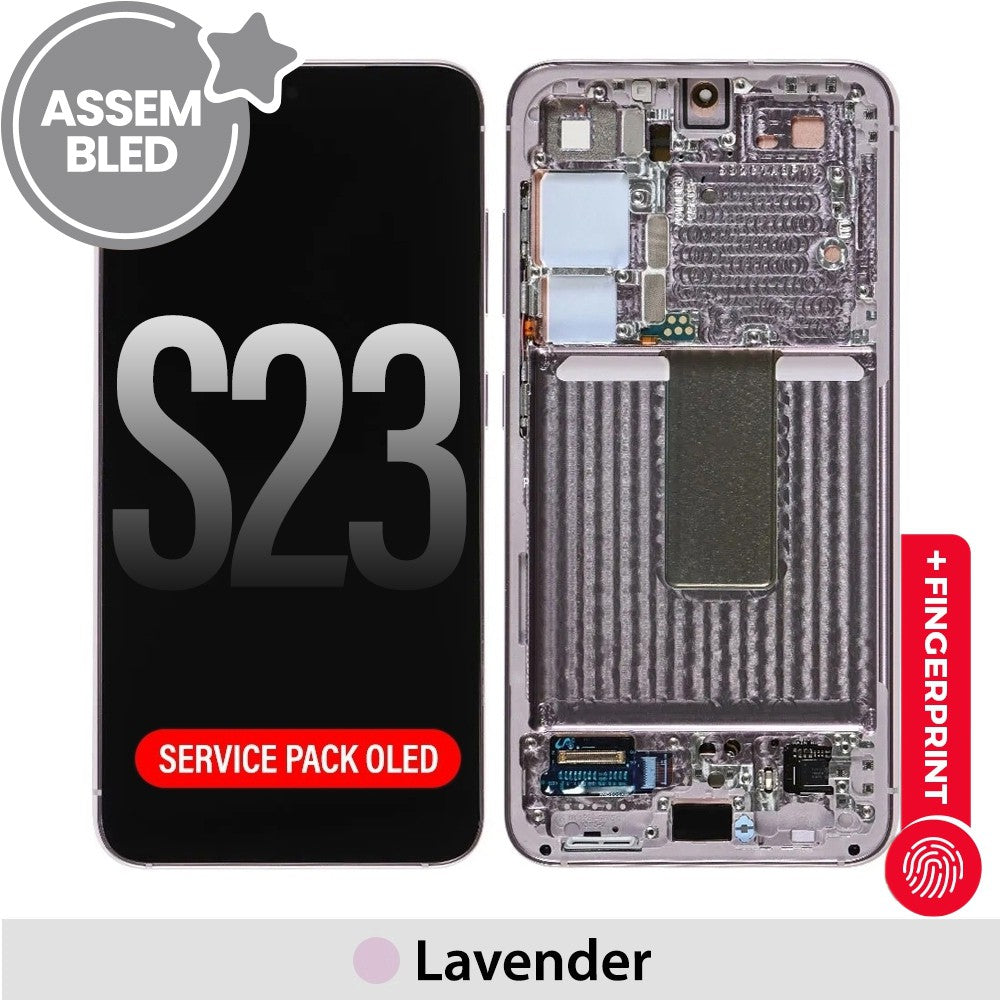 ASSEMBLED OLED Screen Replacement with Frame for Samsung Galaxy S23 S911B