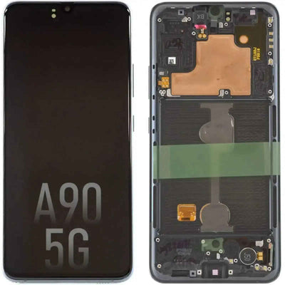 Samsung Galaxy A90 5G A908 OLED Screen Replacement GH82-21606A/GH82-21092A/21530A (Service Pack)-Black