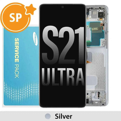 Samsung Galaxy S21 Ultra 5G G998 OLED Screen Replacement Digitizer (Service Pack)