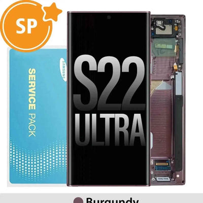 Samsung Galaxy S22 Ultra 5G S908B OLED Screen Replacement Digitizer (Service Pack)