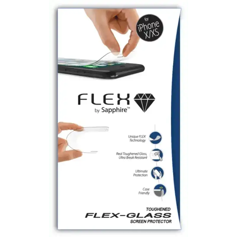 Sapphire Tempered Glass Screen Protector - Flex - Iphone X / Xs - MyMobile