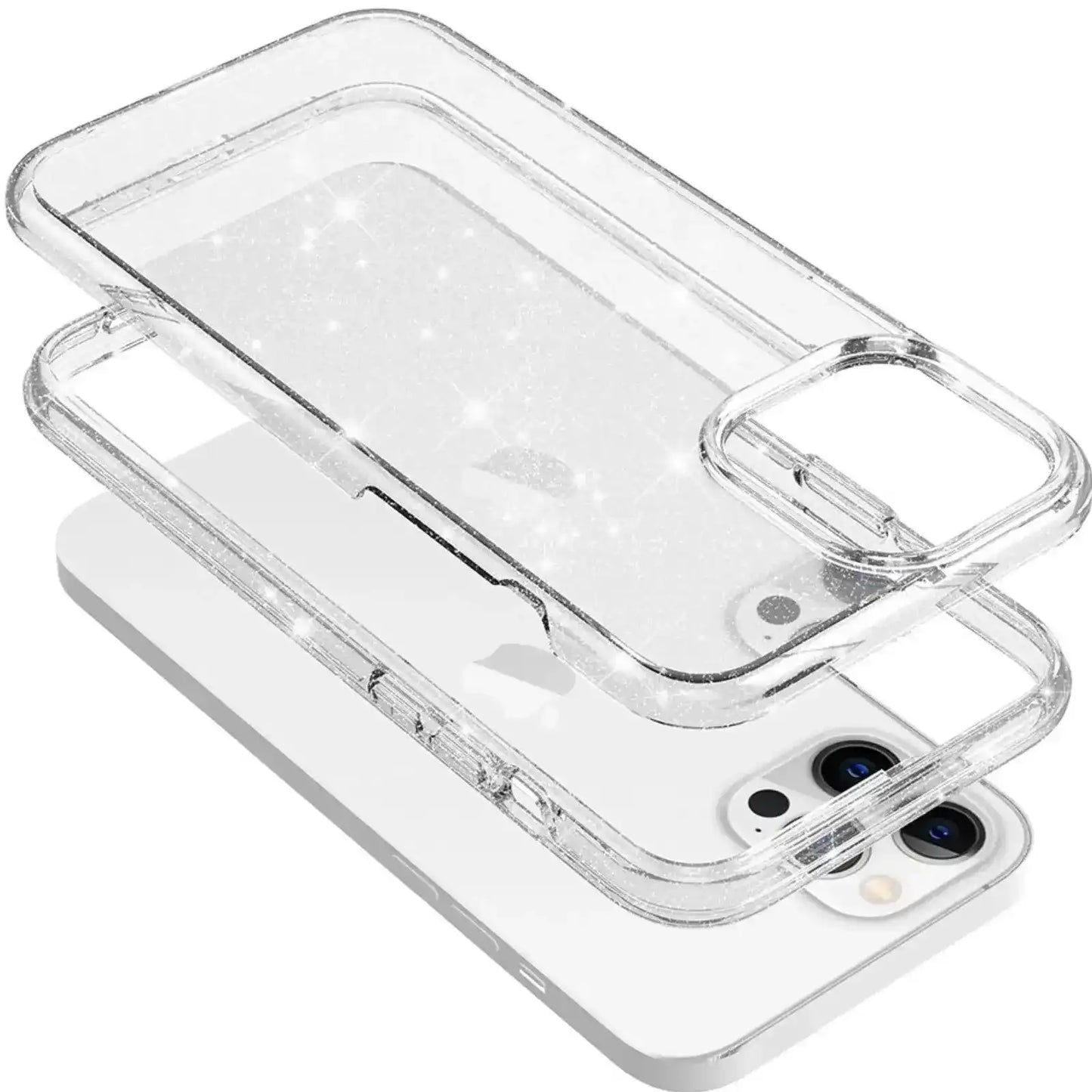 Ultimake Glitter Shockproof Case Cover for iPhone 15 Pro Clear - MyMobile