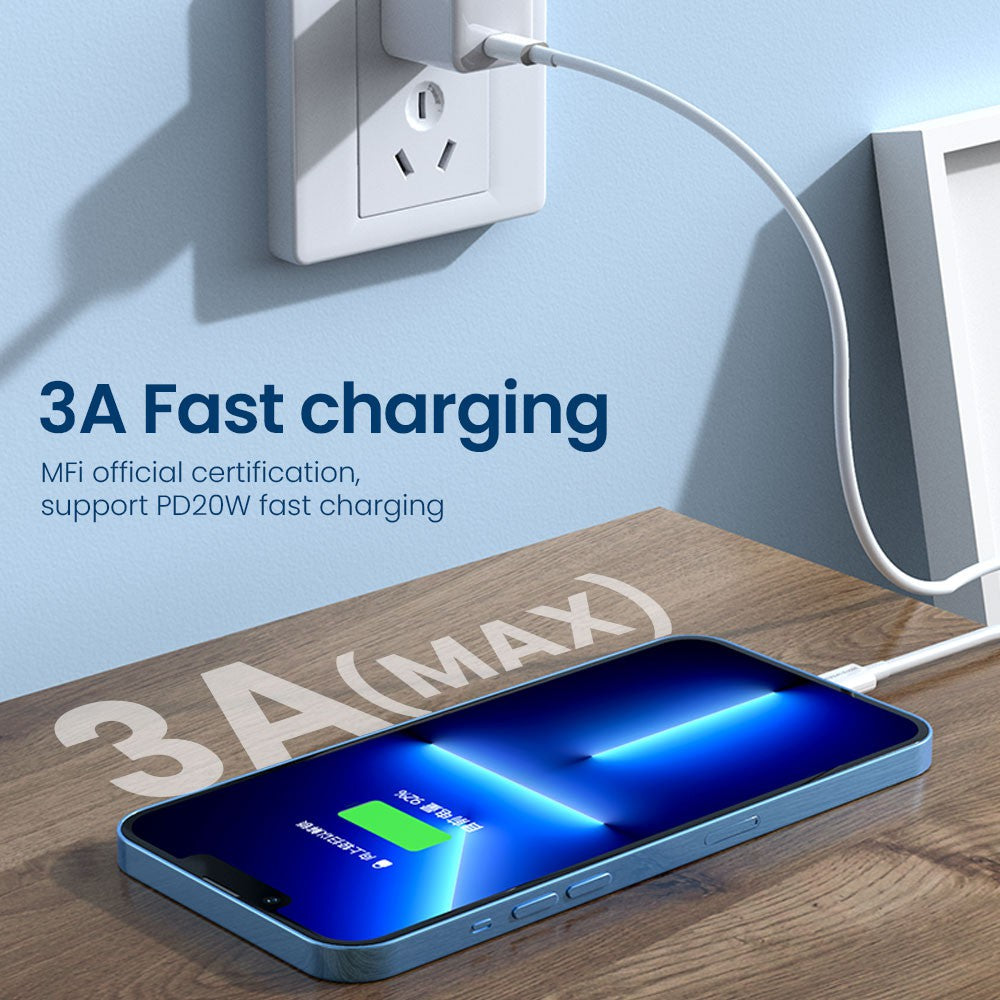 MOVE SPEED 3A USB-A to Lightning Charging Cable 1.2m