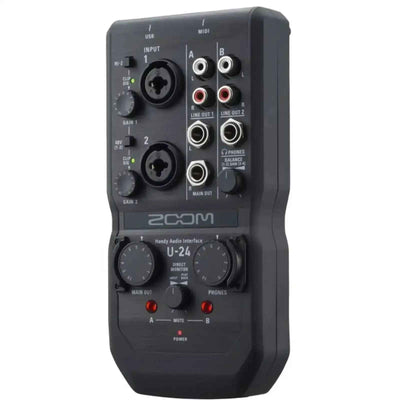 Zoom U-24 Portable 2x4 USB Handy Audio