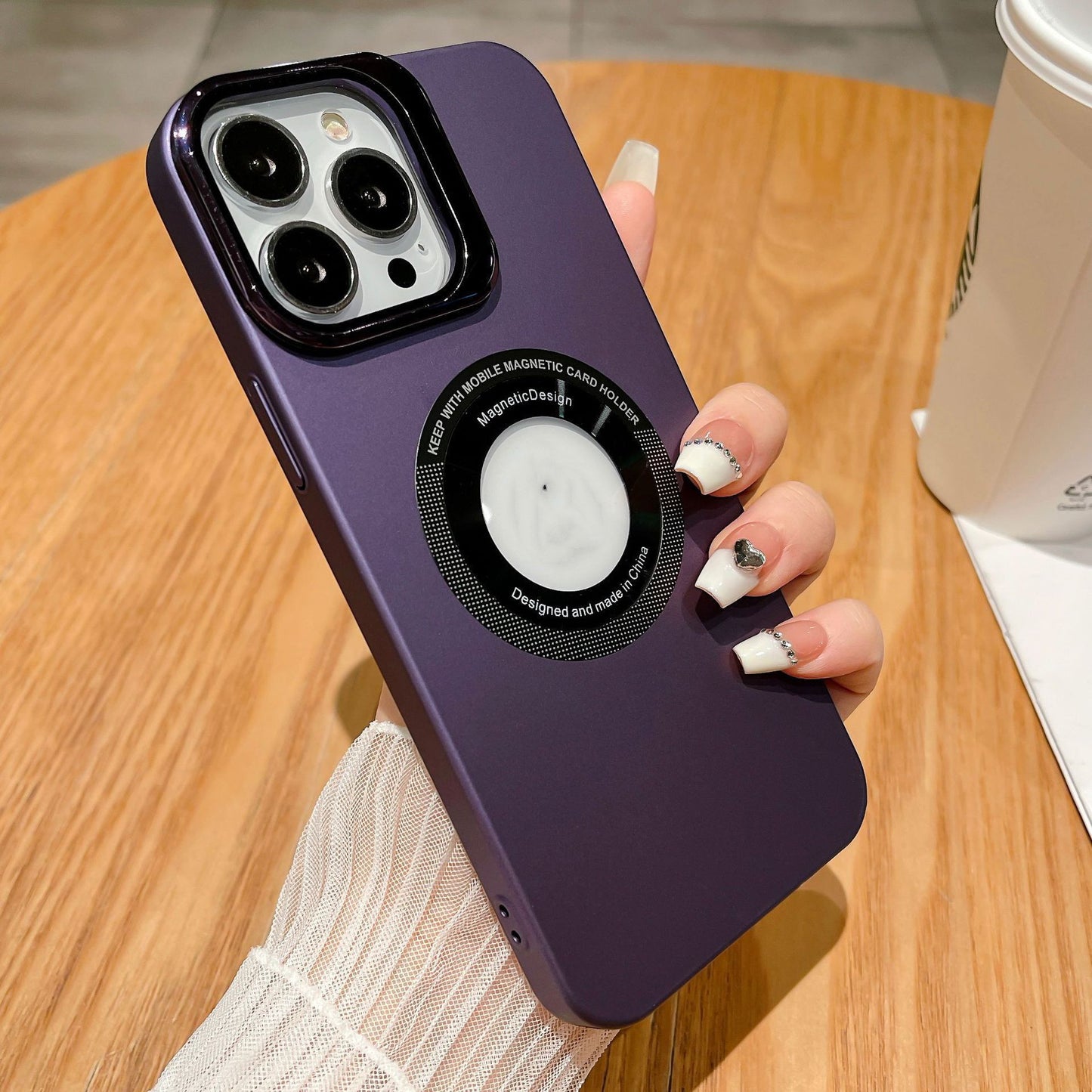 Fashion Frosted Magnetic Suction Phone Case Protector For iPhone 14