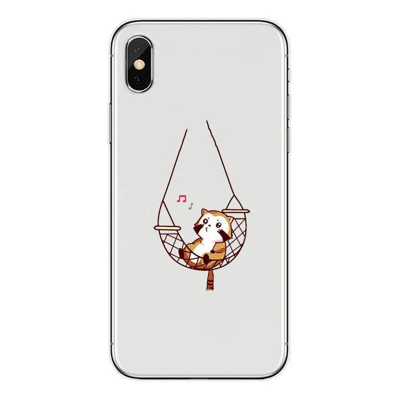 Creative Cartoon Transparent Printing Mobile Phone Soft Shell Online Only