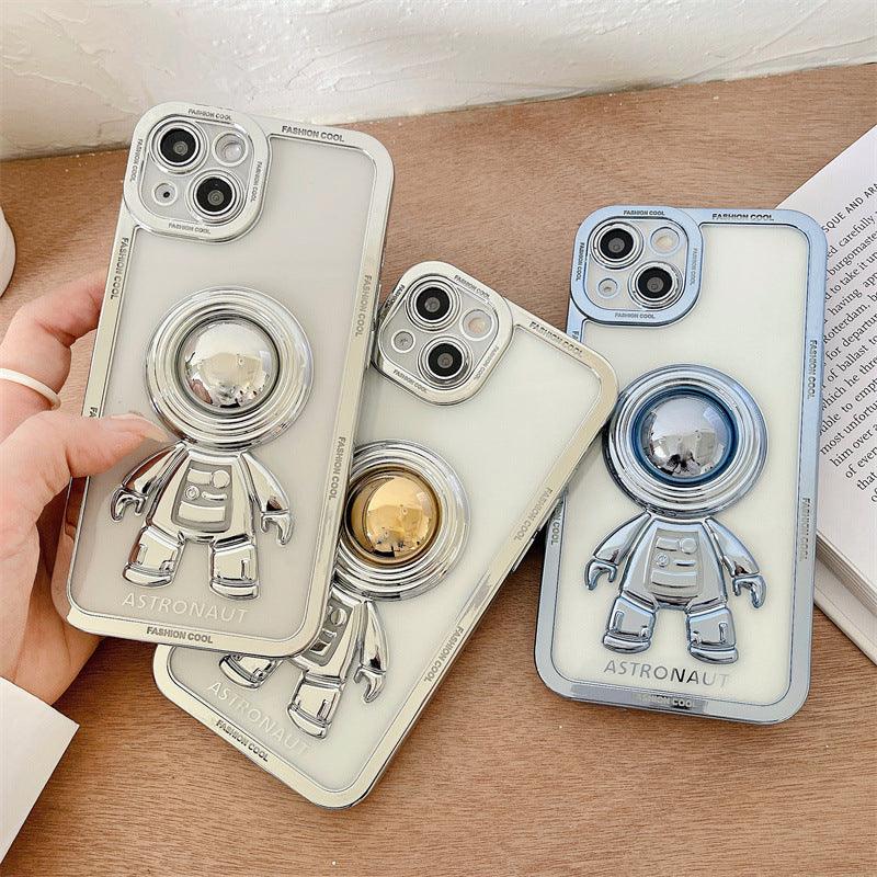 Ins Electroplating Three-dimensional Astronaut Mobile Phone Case - MyMobile