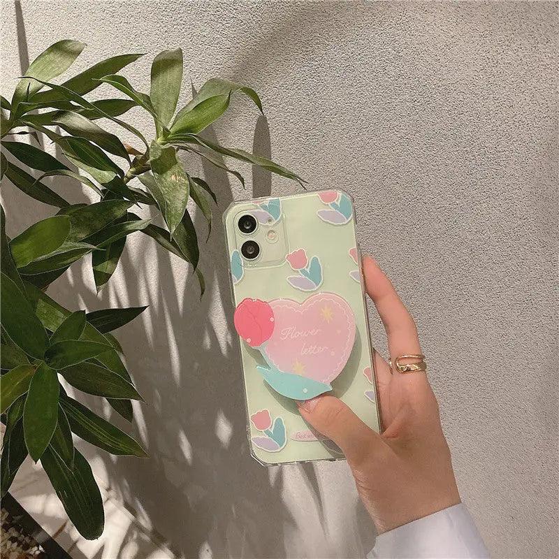 Tulip Mobile Phone Case Soft Bracket Online Only