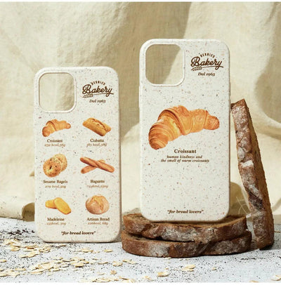 Degradable Croissant Mobile Phone Case Retro Online Only