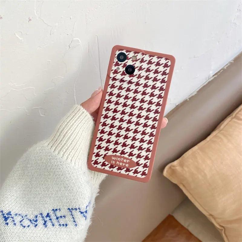 Houndstooth English Signed Mobile Phone Case - MyMobile