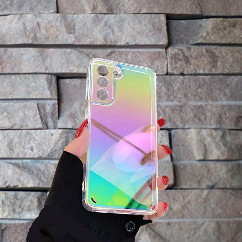 Laser Aurora Mobile Phone Transparent Case Online Only