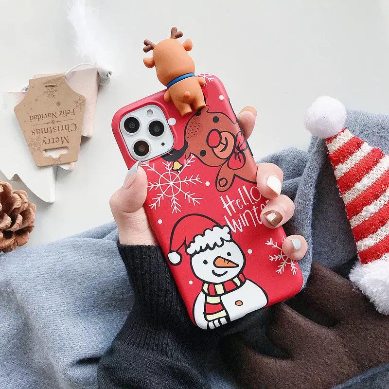 Snowman Elk's Christmas Mobile Phone Case - MyMobile